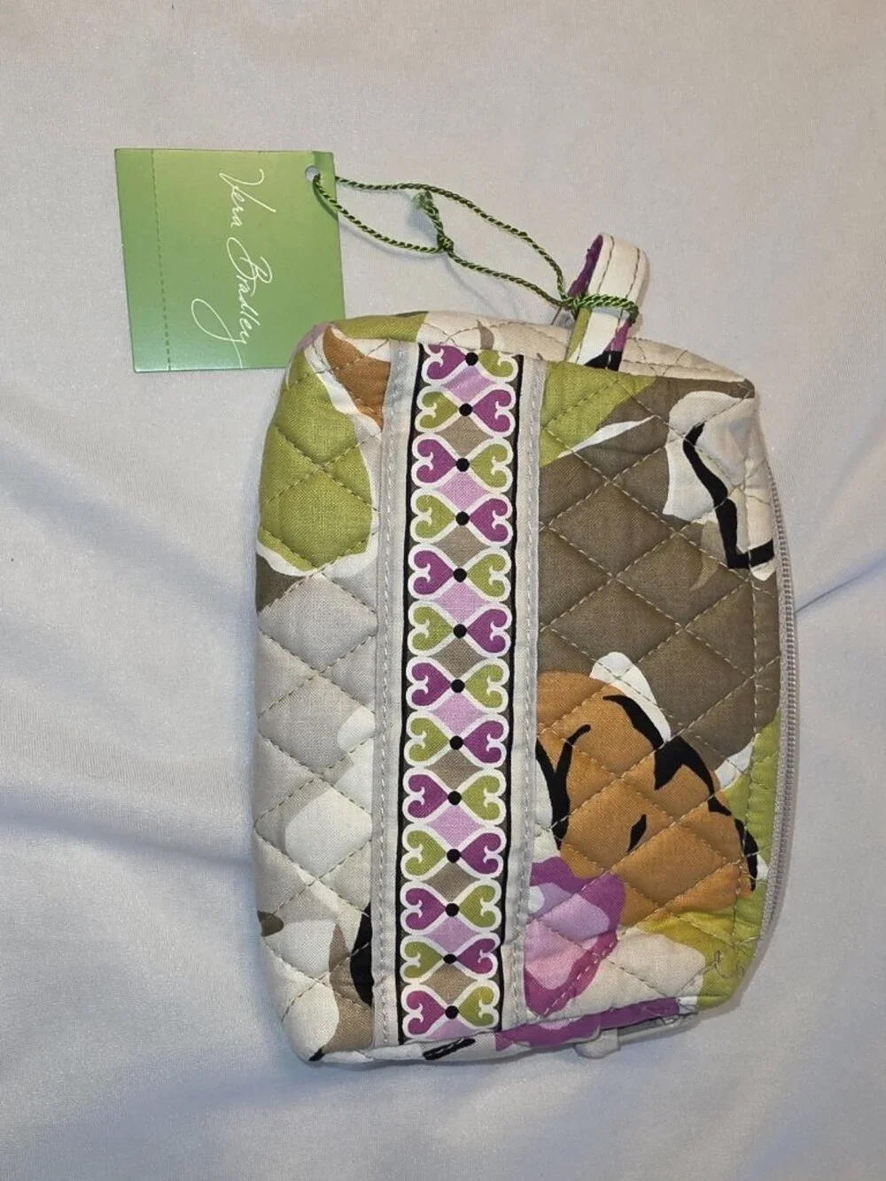 Vera Bradley Cosmetic Pouch Case  Portobello Road Cottagecore Garden NWT Gift
